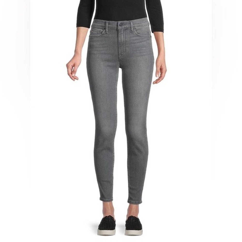 Hudson Victorious Blair High-Rise Skinny Ankle Jeans Gray Size 26